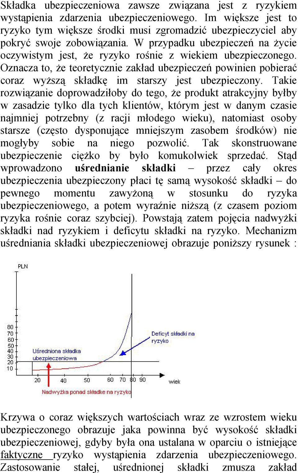 Oznacza to, że teoretycznie zakład ubezpieczeń powinien pobierać coraz wyższą składkę im starszy jest ubezpieczony.