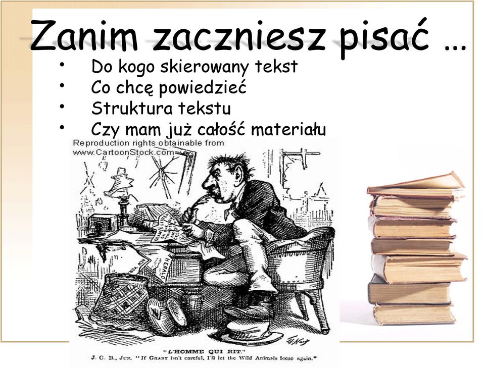 chcę powiedzieć Struktura