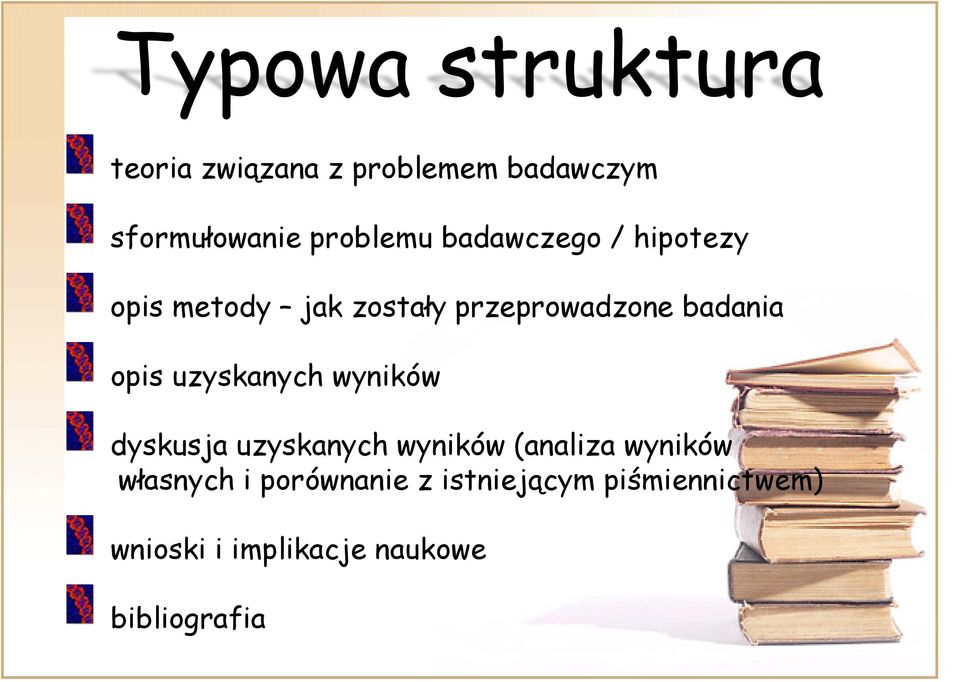 uzyskanych wyników dyskusja uzyskanych wyników (analiza wyników własnych i