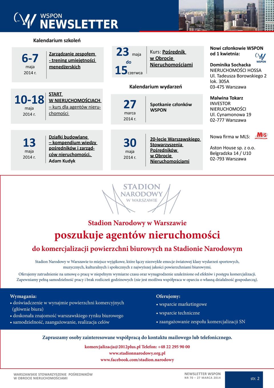 305A 03-475 Warszawa Malwina Tokarz INVESTOR NIERUCHOMOŚCI Ul. Cynamonowa 19 02-777 Warszawa 13 Działki budowlane kompendium wiedzy pośredników i zarządców nieruchomości.