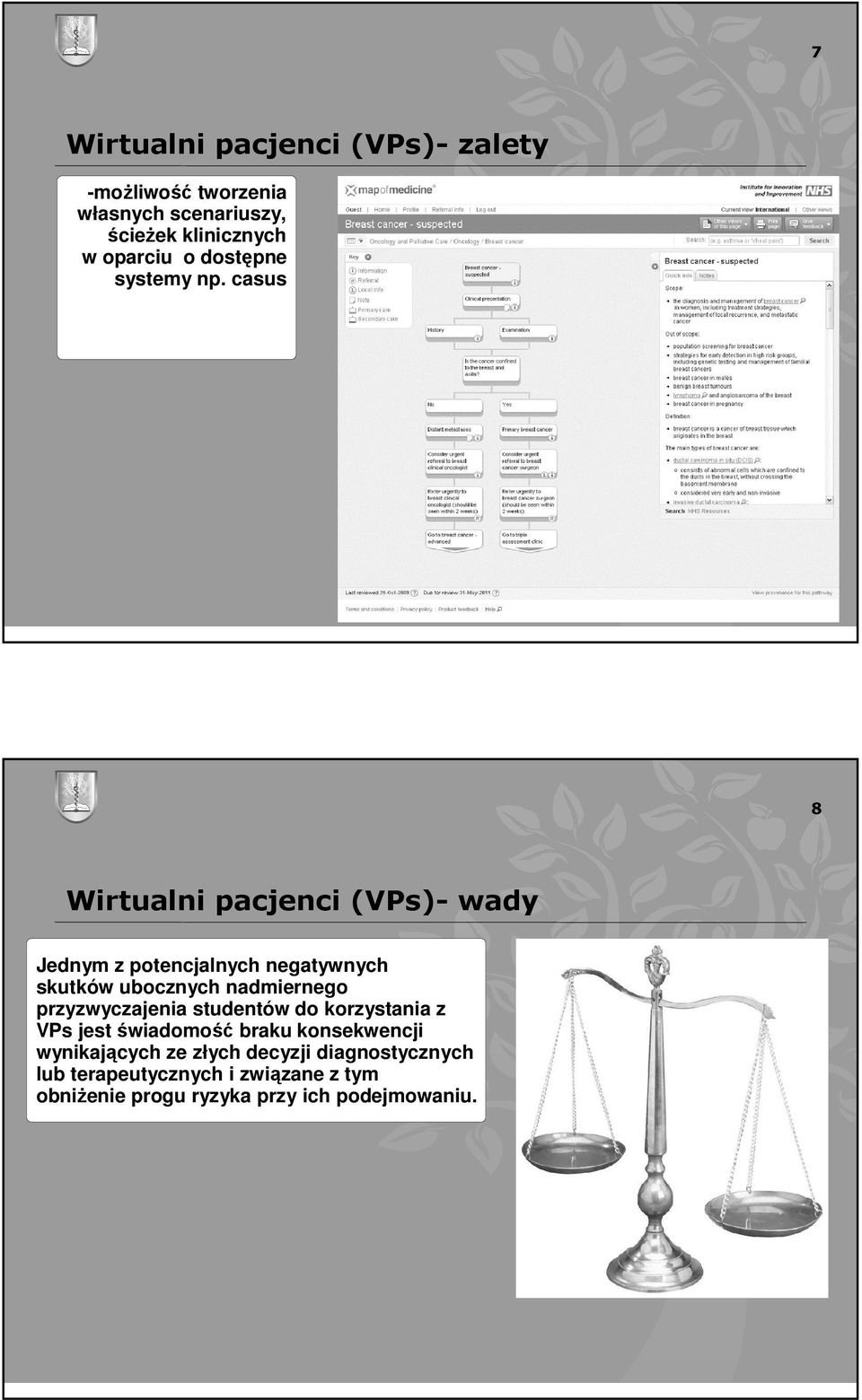 casus 7 8 Wirtualni pacjenci (VPs)- wady Jednym z potencjalnych negatywnych skutków ubocznych nadmiernego