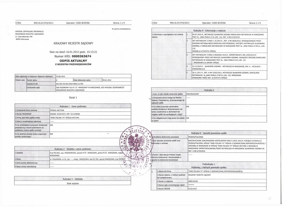 A NR 8650/200, SPORZĄDZONEGO PRZEZ PRZY A L JANA PAWŁA II 6 LOK. 32, REP.