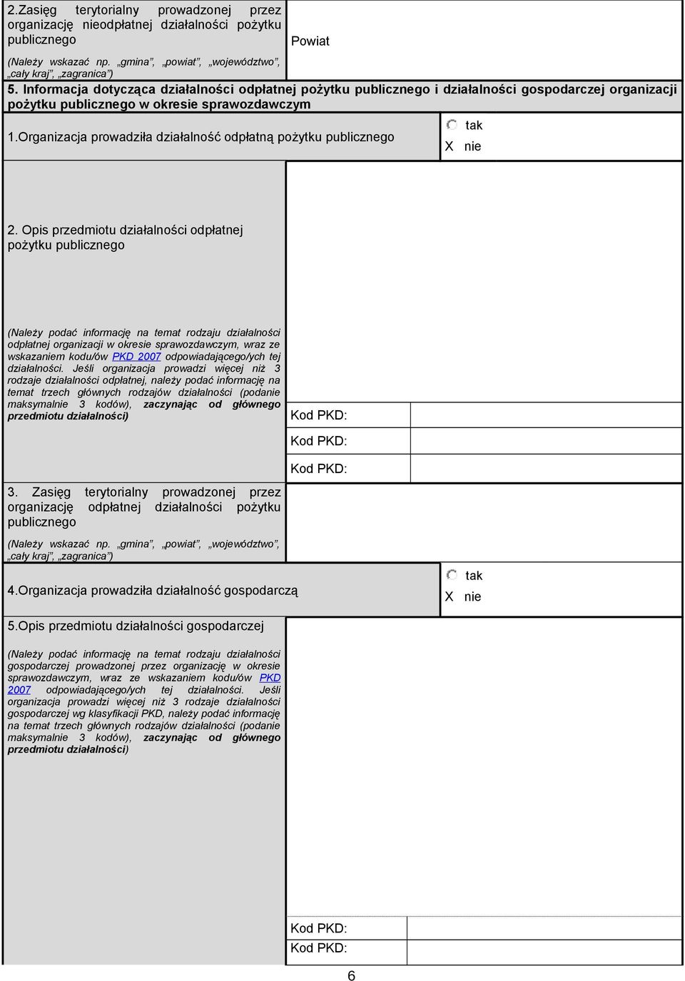 Organizacja proadziła działalność odpłatną pożytku publicznego.