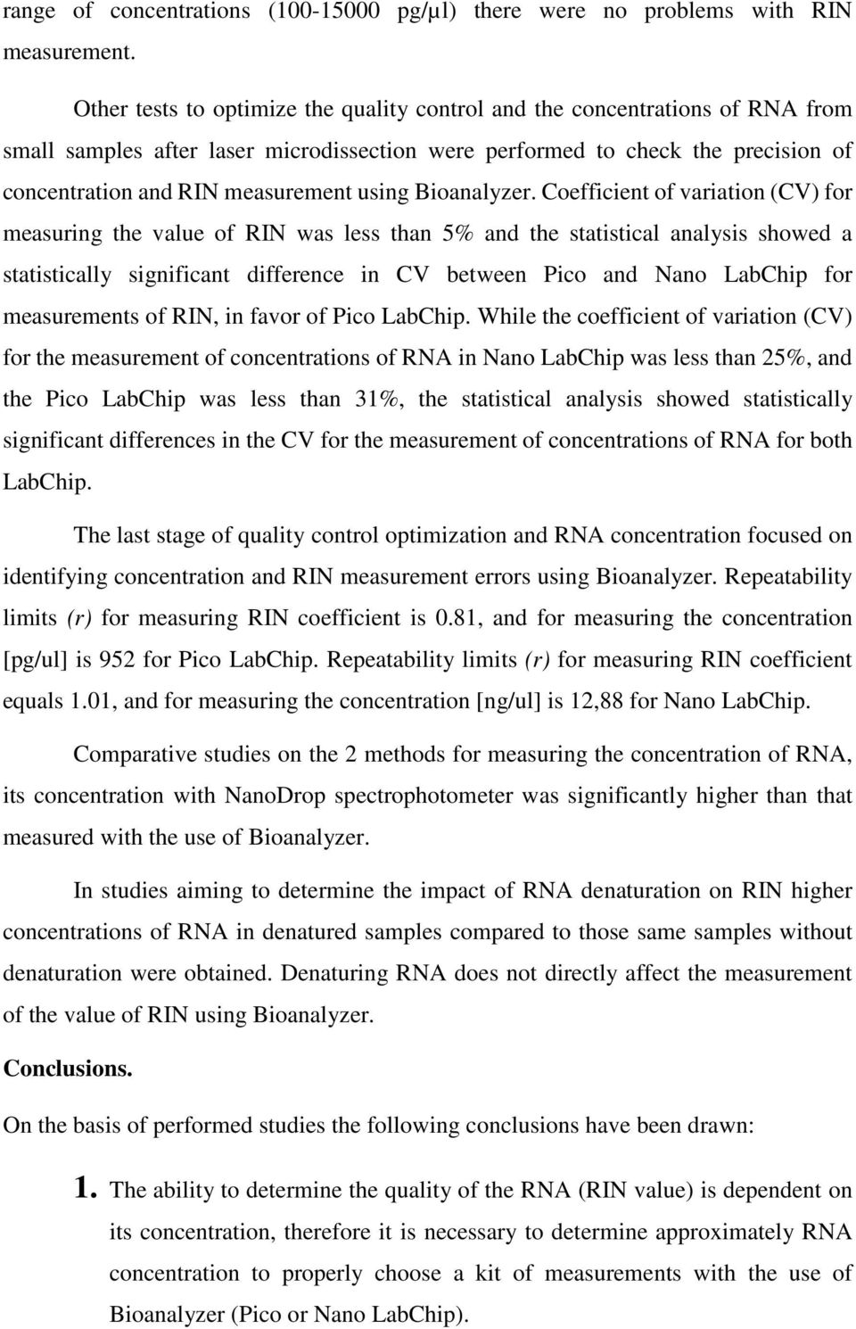 using Bioanalyzer.