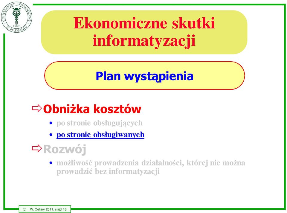 Rozwój możliwość prowadzenia działalności, której nie