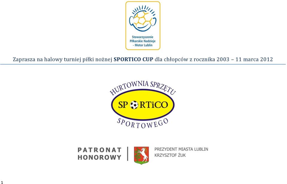 SPORTICO CUP dla chłopco