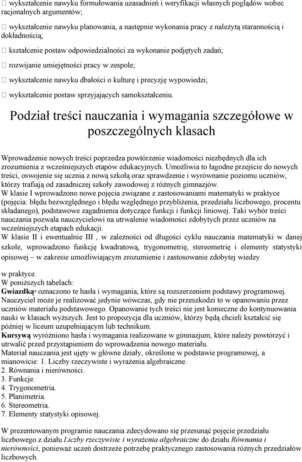 postaw sprzyjających samokształceniu.