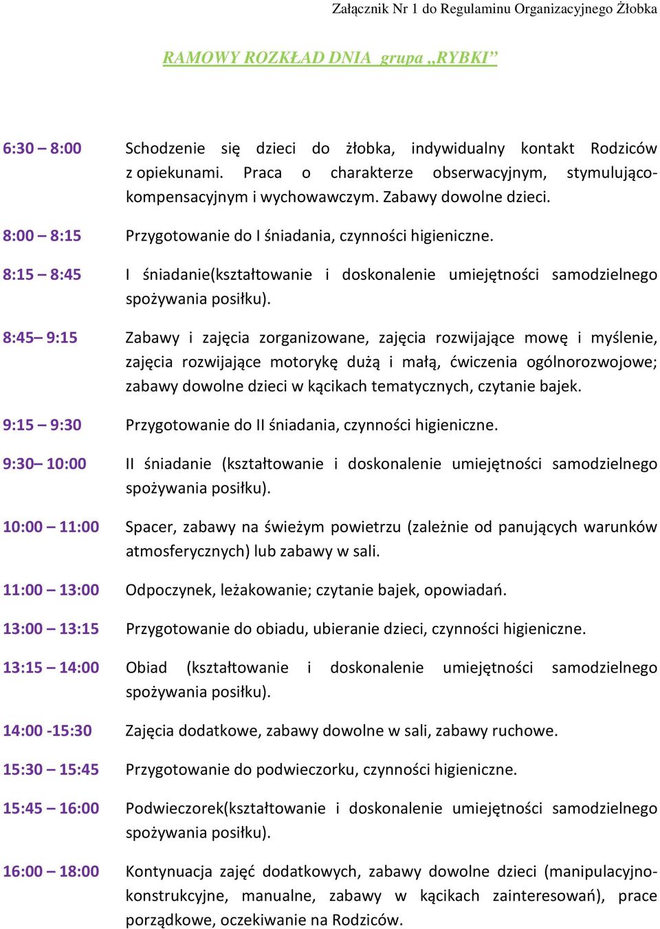 8:15 8:45 I śniadanie(kształtowanie i doskonalenie umiejętności samodzielnego spożywania posiłku).