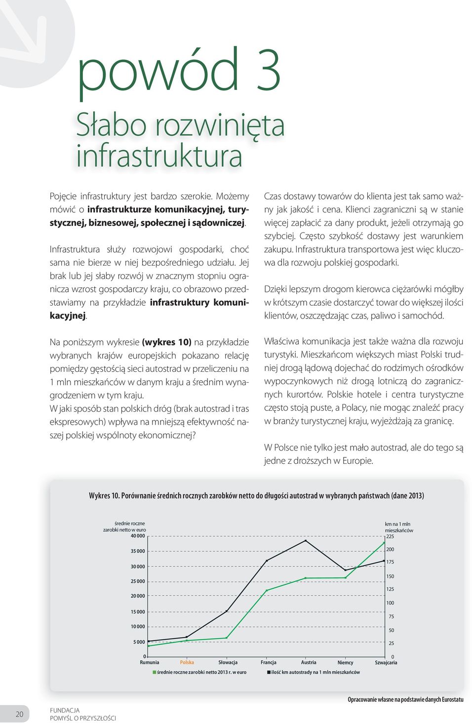 Jej brak lub jej słaby rozwój w znacznym stopniu ogranicza wzrost gospodarczy kraju, co obrazowo przedstawiamy na przykładzie infrastruktury komunikacyjnej.