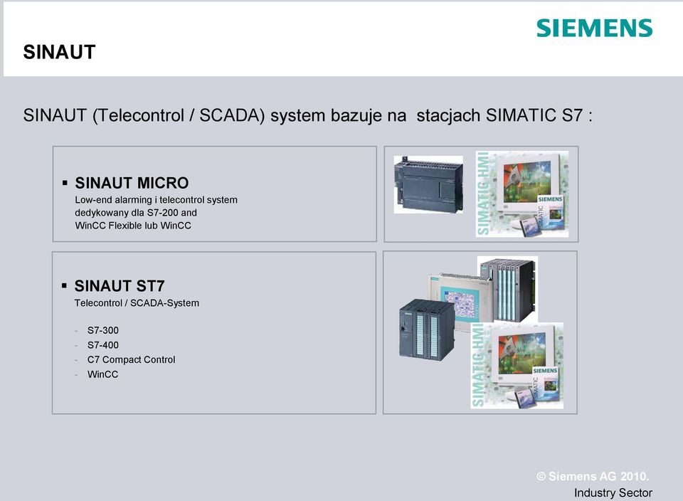 dedykowany dla S7-200 and WinCC Flexible lub WinCC SINAUT ST7