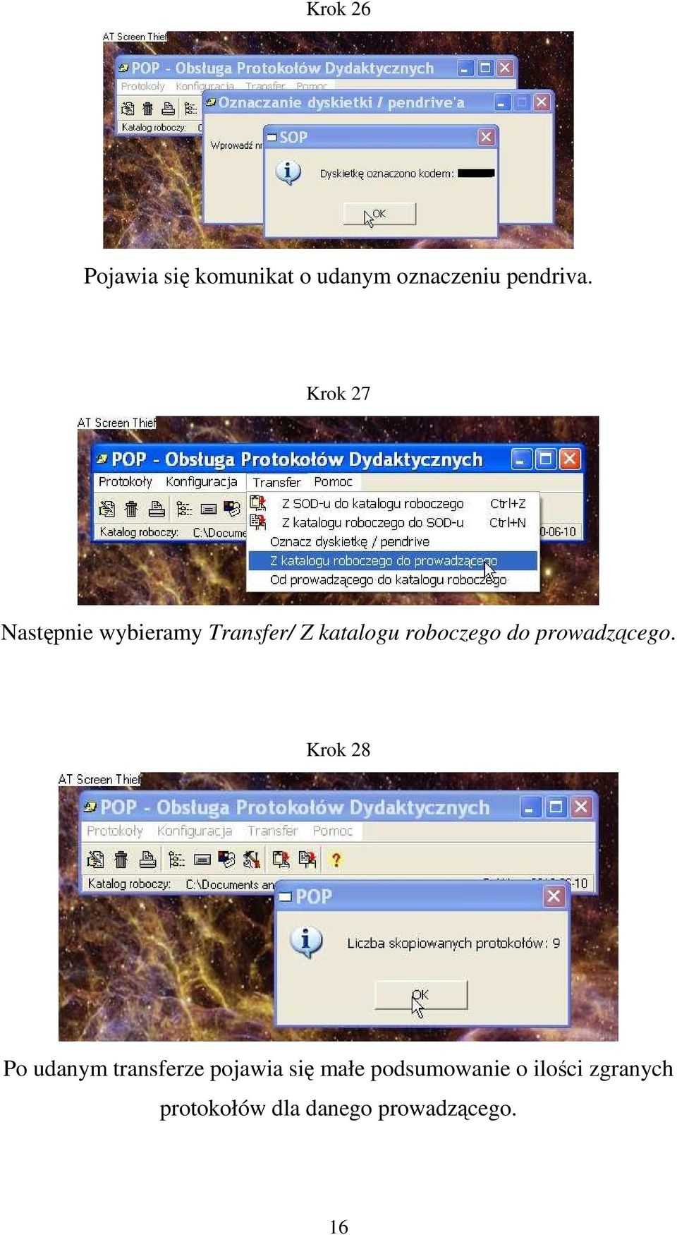 prowadzącego.
