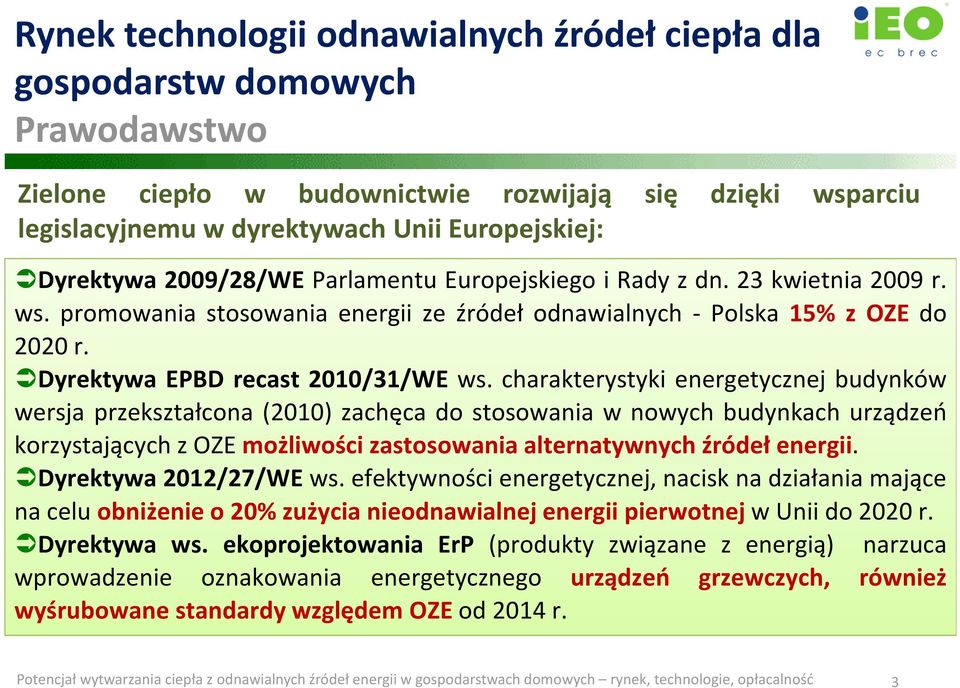 Dyrektywa EPBD recast 2010/31/WE ws.