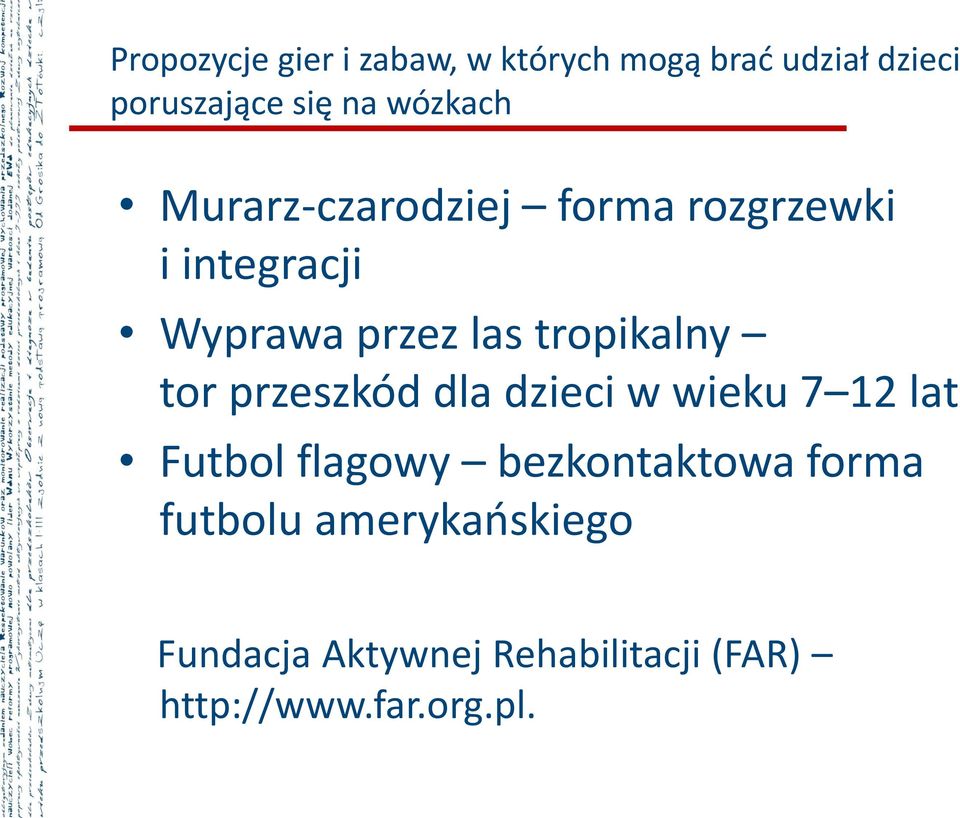 tropikalny tor przeszkód dla dzieci w wieku 7 12 lat Futbol flagowy