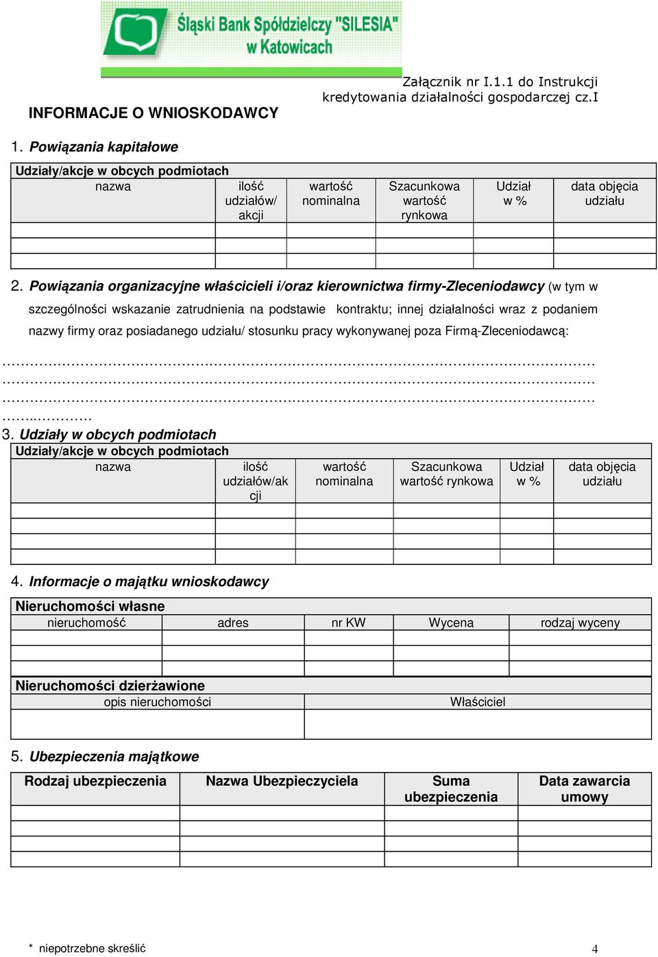 Powiązania organizacyjne właścicieli i/oraz kierownictwa firmy-zleceniodawcy (w tym w szczególności wskazanie zatrudnienia na podstawie kontraktu; innej działalności wraz z podaniem nazwy firmy oraz