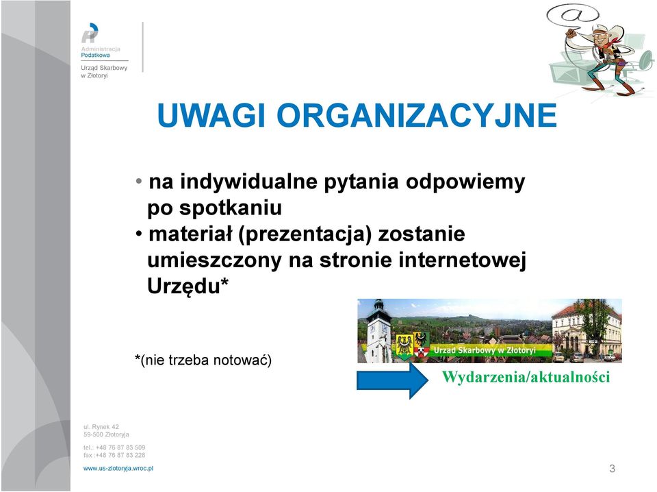 (prezentacja) zostanie umieszczony na stronie