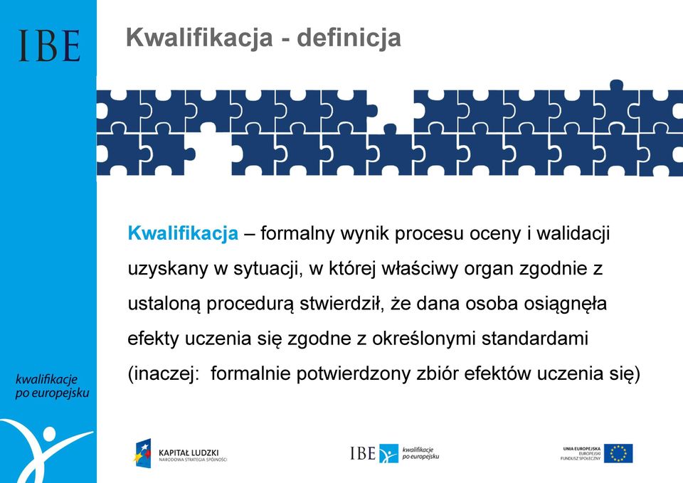 procedurą stwierdził, że dana osoba osiągnęła efekty uczenia się zgodne z