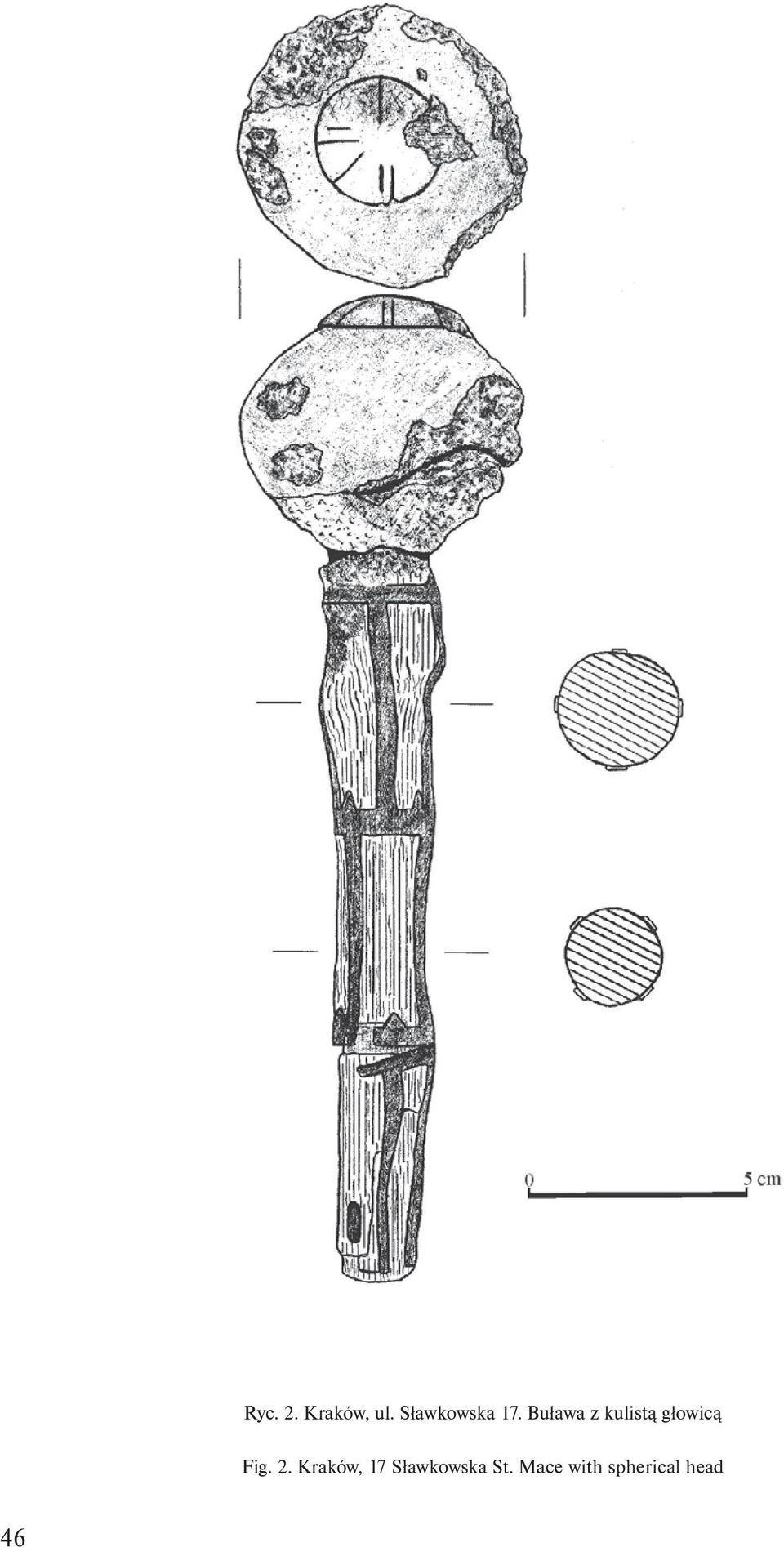 Buława z kulistą głowicą Fig.