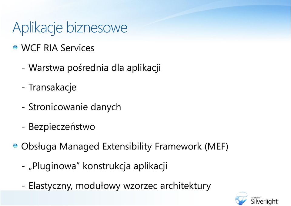 Bezpieczeństwo Obsługa Managed Extensibility Framework (MEF)