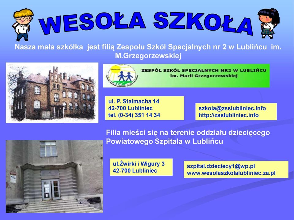 info http://zsslubliniec.