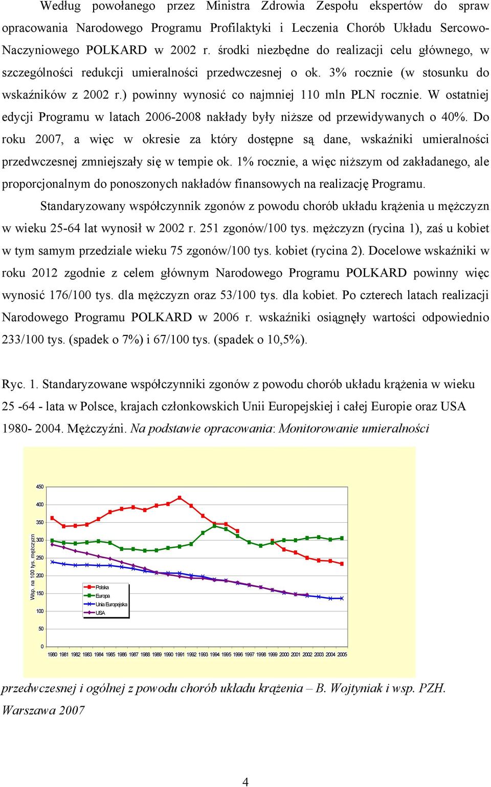 W ostatniej edycji Programu w latach 2006-2008 nakłady były niższe od przewidywanych o 40%.