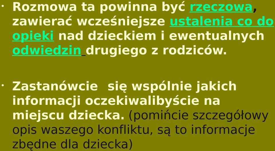 Zastanówcie się wspólnie jakich informacji oczekiwalibyście na miejscu