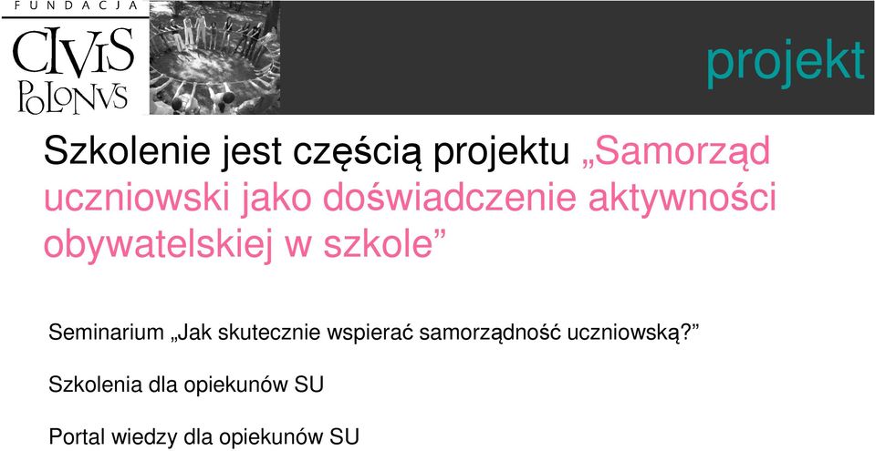 Seminarium Jak skutecznie wspierać samorządność