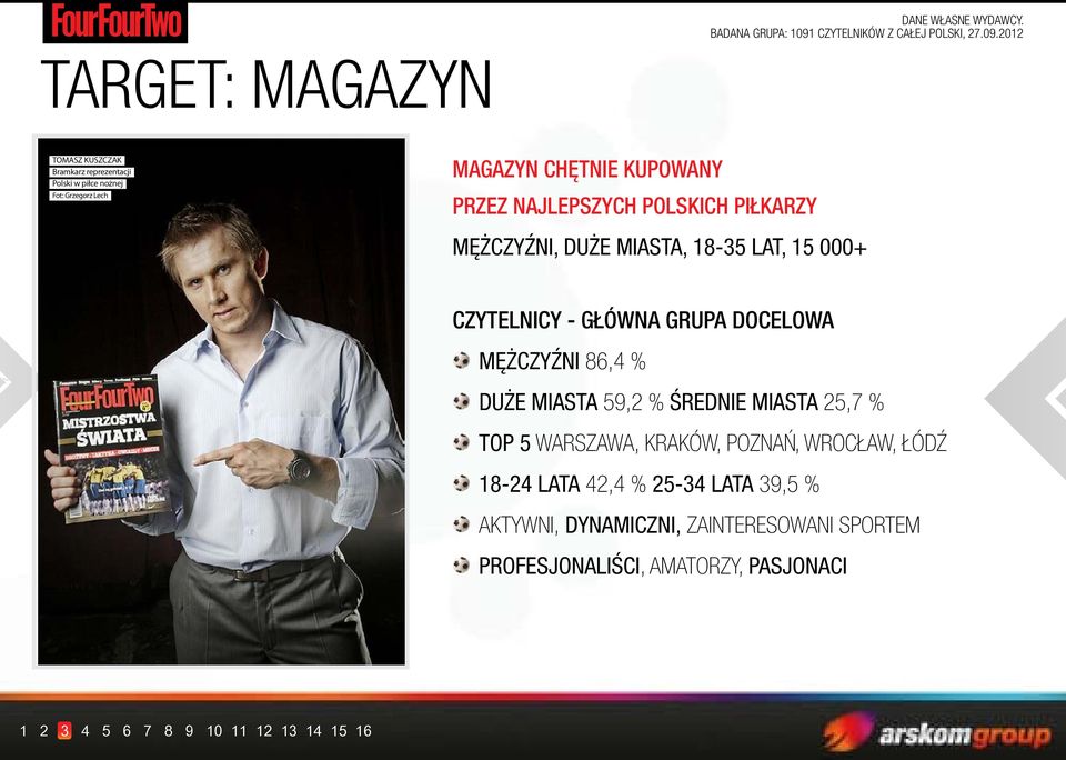 2012 TARGET: magazyn TOMASZ KUSZCZAK Bramkarz reprezentacji Polski w piłce nożnej Fot: Grzegorz Lech MAGAZYN CHĘTNIE KUPOWANY PRZEZ