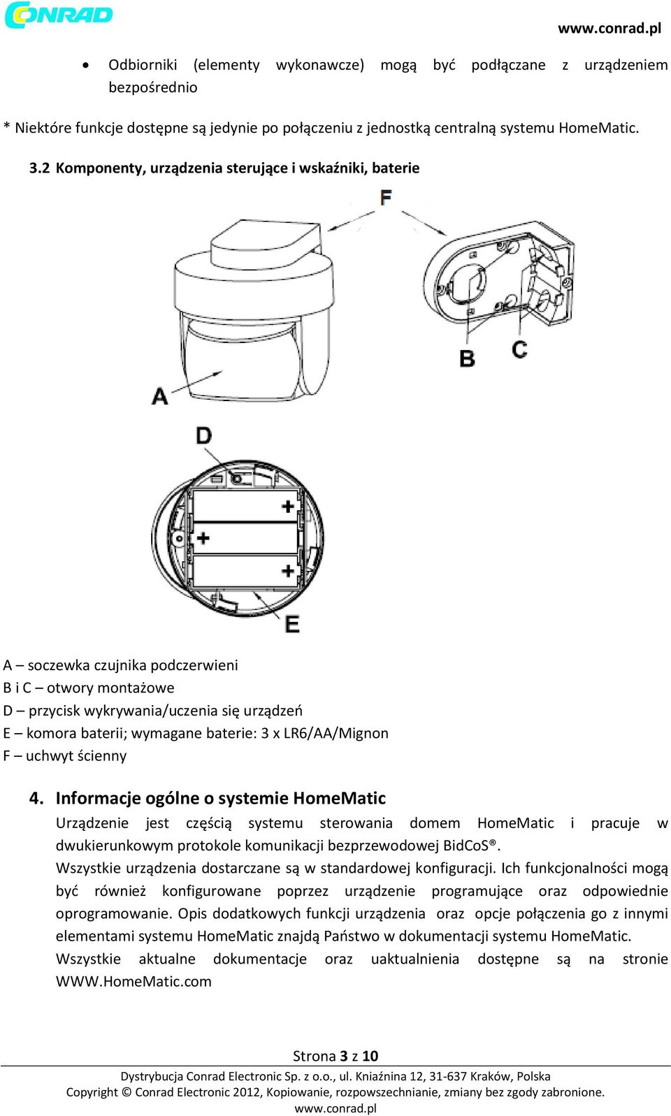 LR6/AA/Mignon F uchwyt ścienny 4.