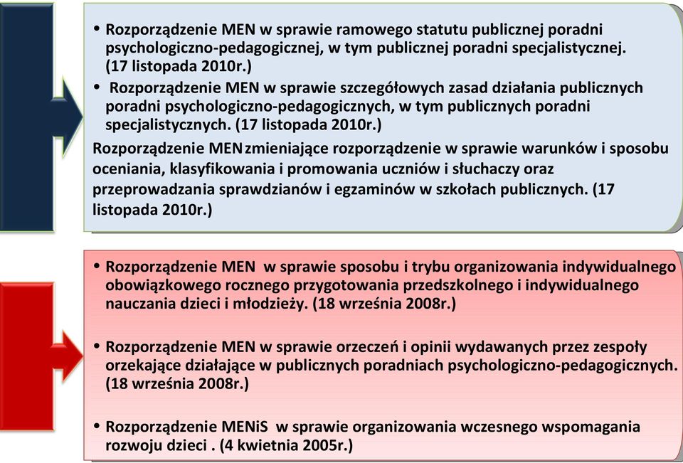 ) Rozporządzenie MEN zmieniające rozporządzenie w sprawie warunków i sposobu oceniania, klasyfikowania i promowania uczniów i słuchaczy oraz przeprowadzania sprawdzianów i egzaminów w szkołach