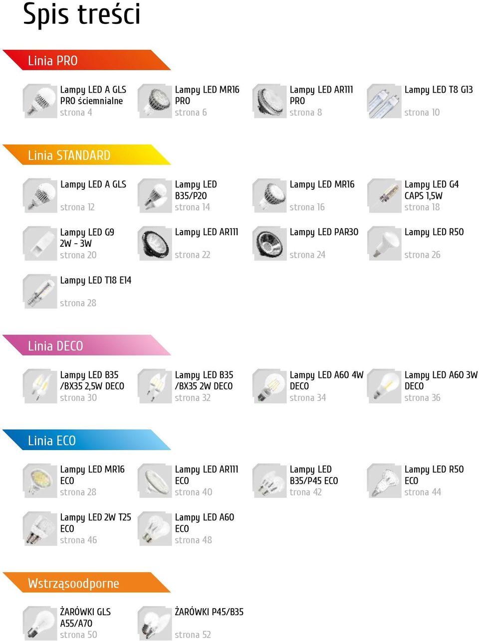 28 Linia O Lampy L 35 /X35 2,5W O strona 30 Lampy L 35 /X35 2W O strona 32 Lampy L 60 4W O strona 34 Lampy L 60 3W O strona 36 Linia O Lampy L MR16 O strona 28 Lampy L R111 O