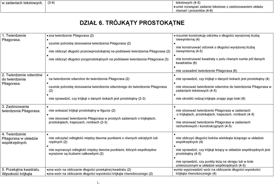 Wysokość trójkąta na twierdenie Pitagorasa (2) omie potrebę stosowania twierdenia Pitagorasa (2) mie oblicyć dłgość preciwprostokątnej na podstawie twierdenia Pitagorasa (2) mie oblicyć dłgości