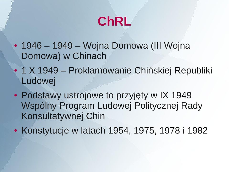 ustrojowe to przyjęty w IX 1949 Wspólny Program Ludowej