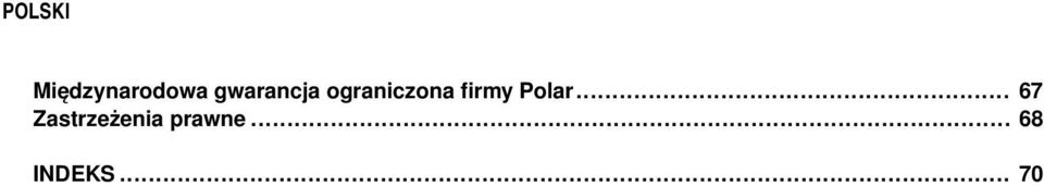 firmy Polar.