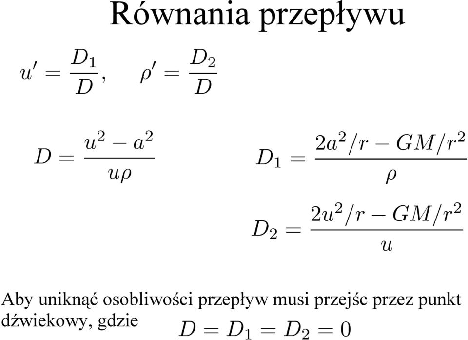 przepływ musi przejśc