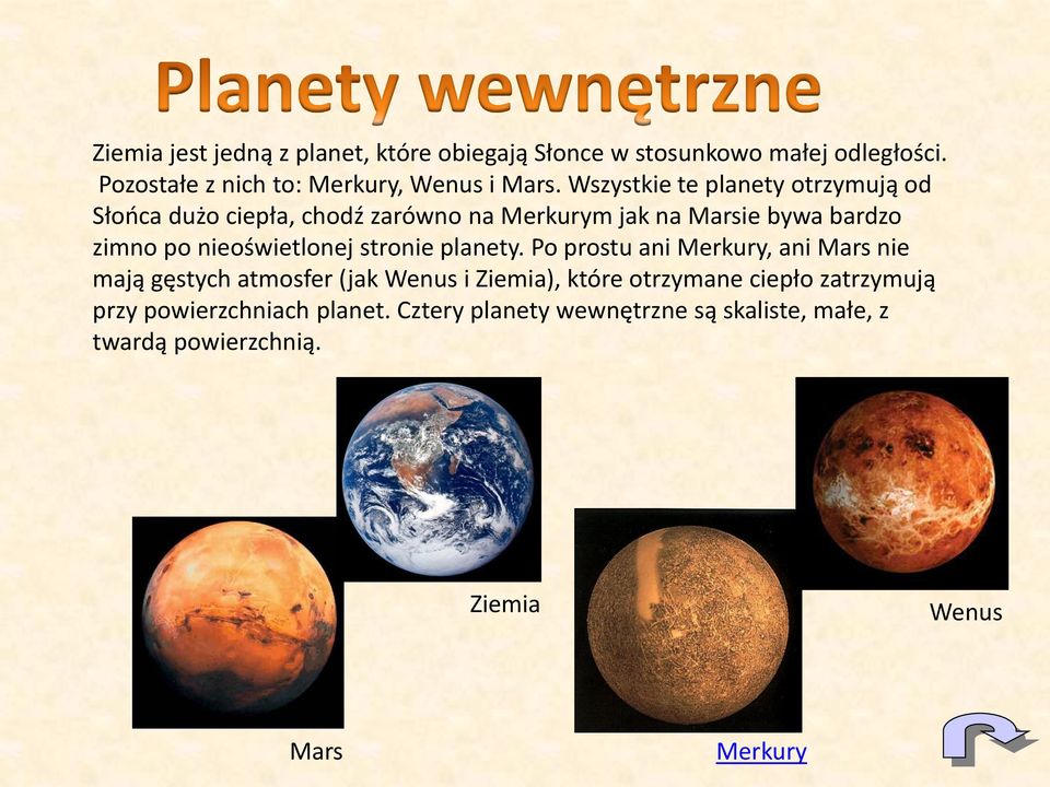 nieoświetlonej stronie planety.