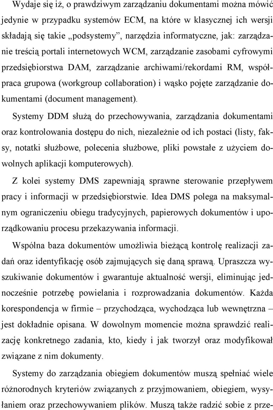 zarządzanie dokumentami (document management).