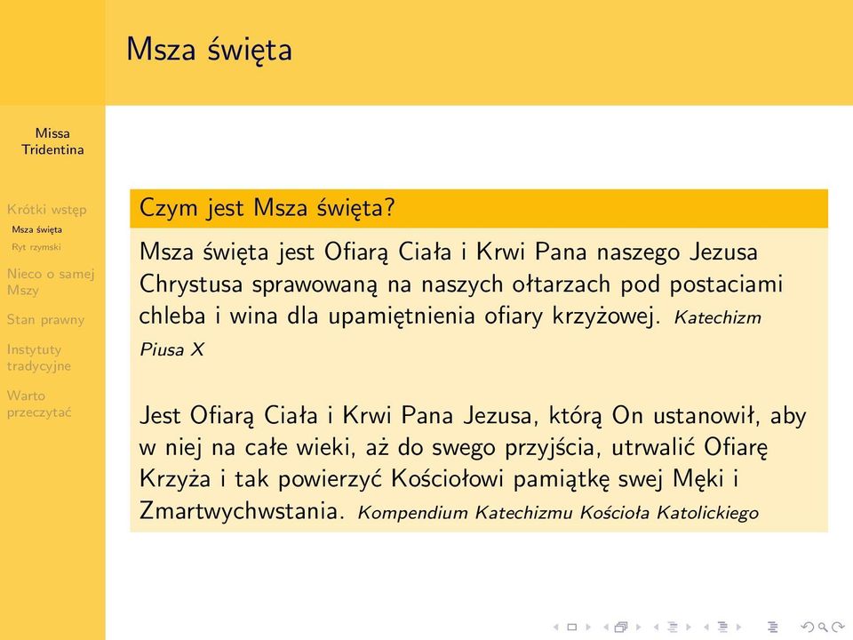 wina dla upamiętnienia ofiary krzyżowej.