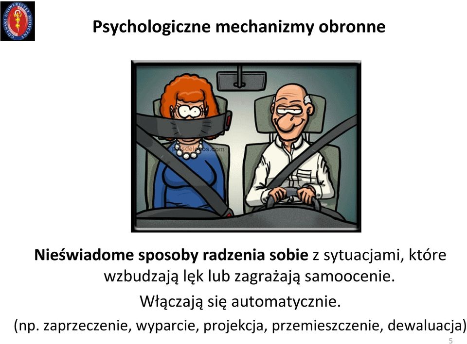 zagrażająsamoocenie. Włączają się automatycznie. (np.