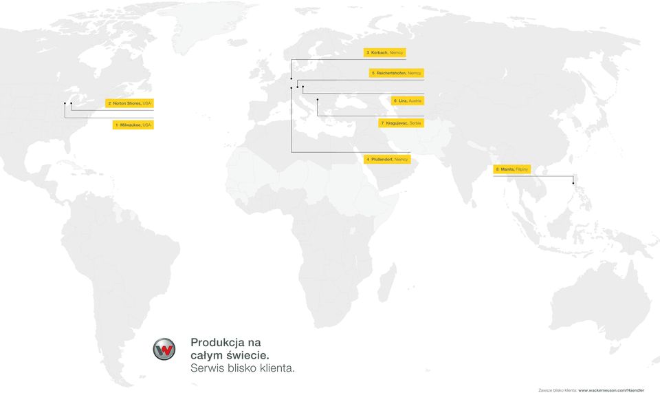 Pfullendorf, Niemcy 8 Manila, Filipiny Produkcja na całym świecie.