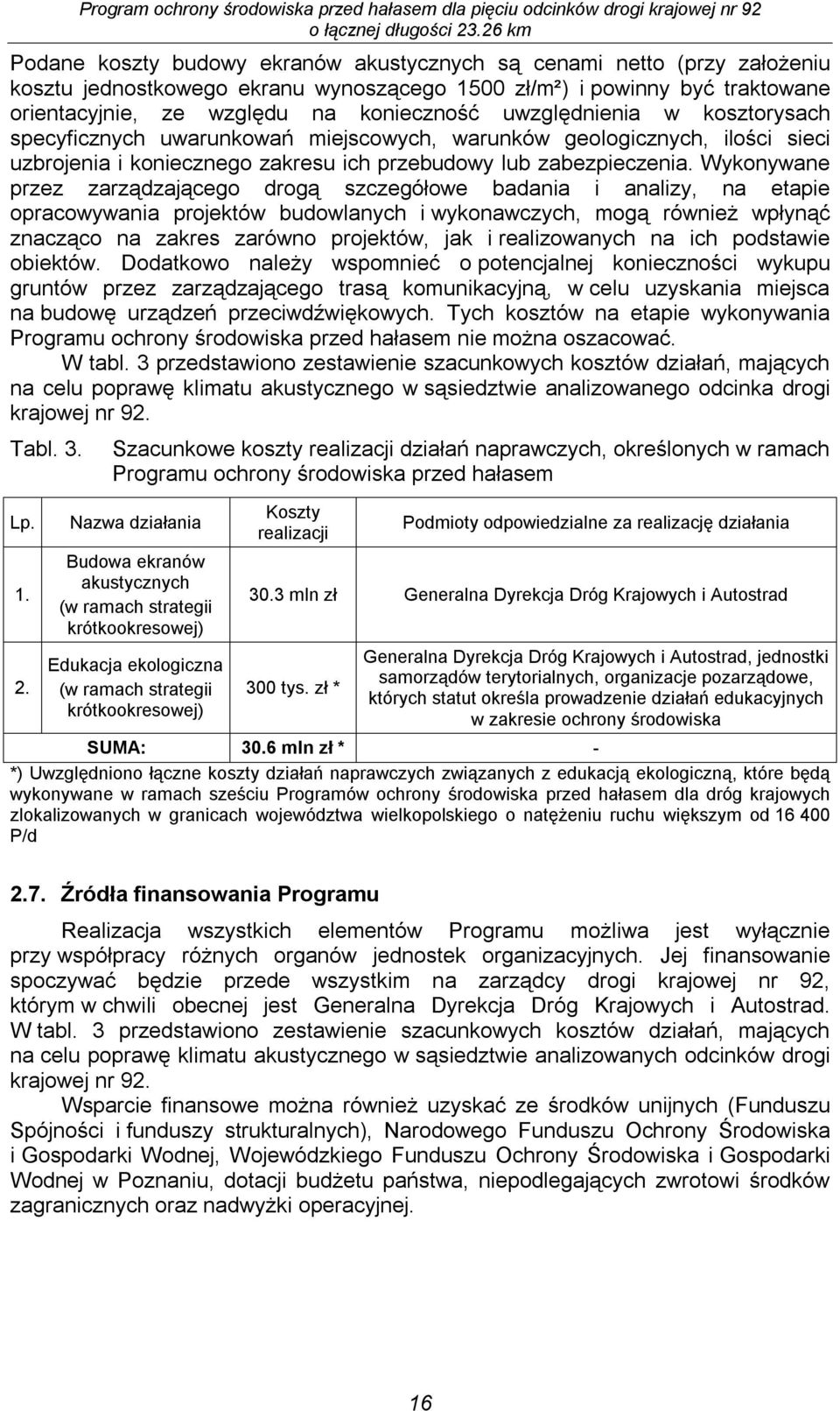 Wykonywane przez zarządzającego drogą szczegółowe badania i analizy, na etapie opracowywania projektów budowlanych i wykonawczych, mogą również wpłynąć znacząco na zakres zarówno projektów, jak i