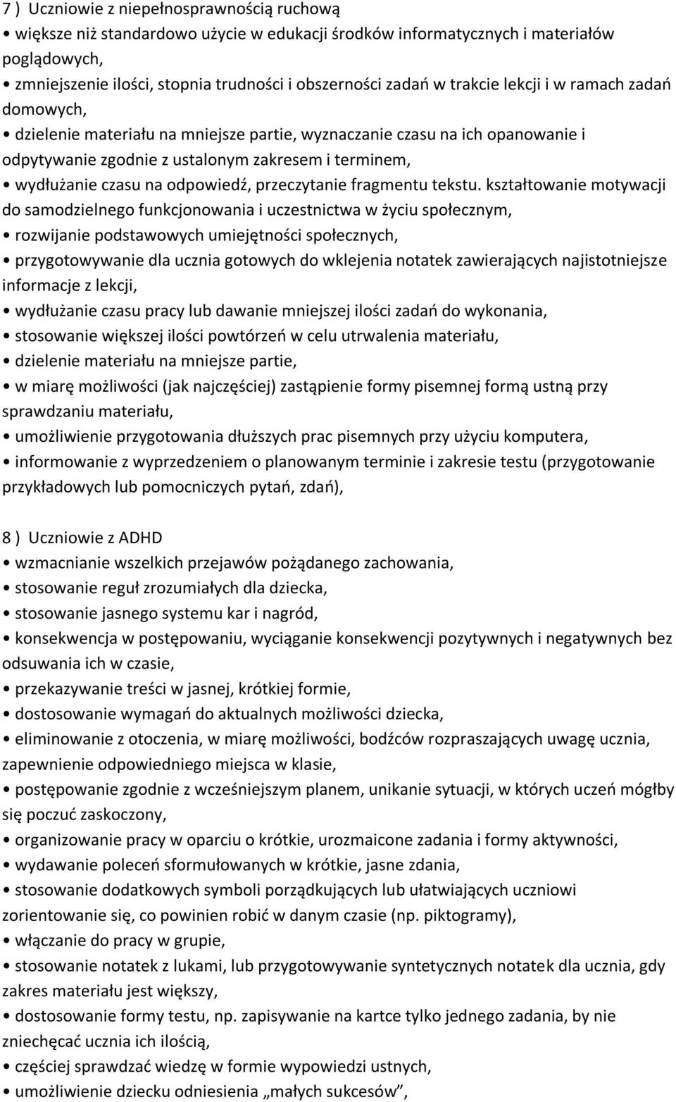 odpowiedź, przeczytanie fragmentu tekstu.