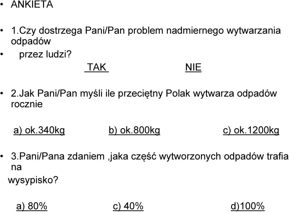 ludzi? TAK NIE 2.