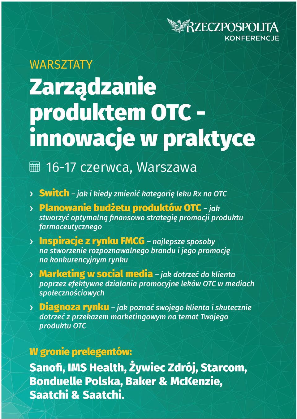 rynku Marketing w social media jak dotrzeć do klienta poprzez efektywne działania promocyjne leków OTC w mediach społecznościowych Diagnoza rynku jak poznać swojego klienta i