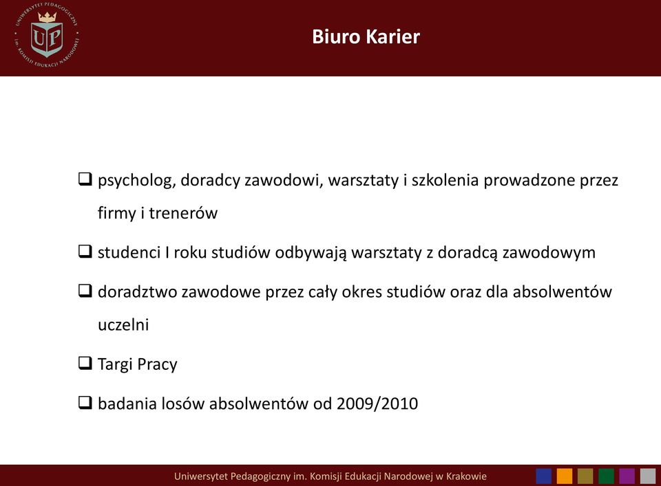 warsztaty z doradcą zawodowym doradztwo zawodowe przez cały okres