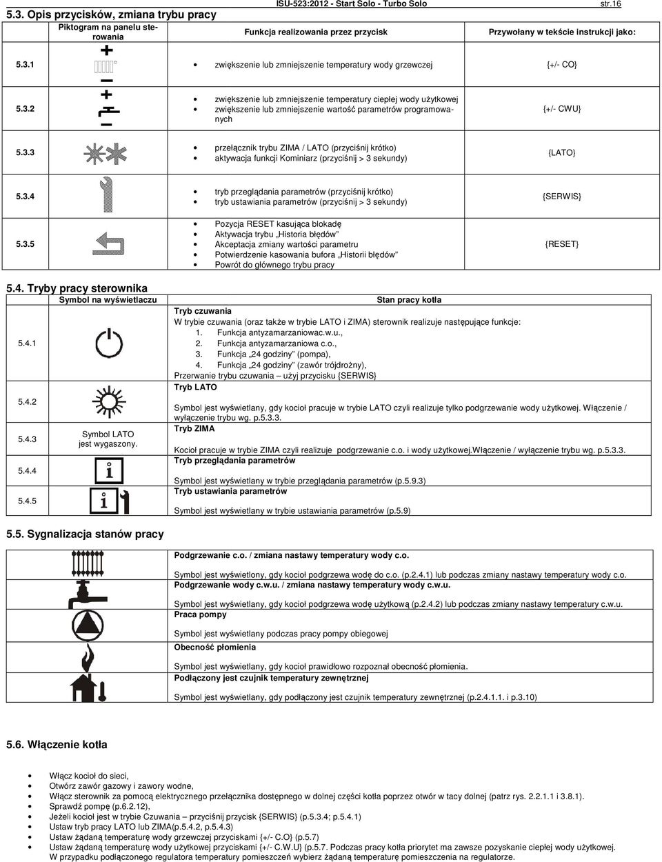 3.4 5.3.5 tryb przeglądania parametrów (przyciśnij krótko) tryb ustawiania parametrów (przyciśnij > 3 sekundy) Pozycja RESET kasująca blokadę Aktywacja trybu Historia błędów Akceptacja zmiany