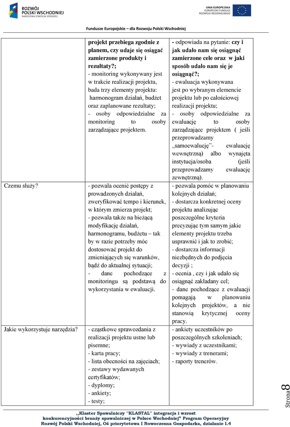 zarządzające projektem.