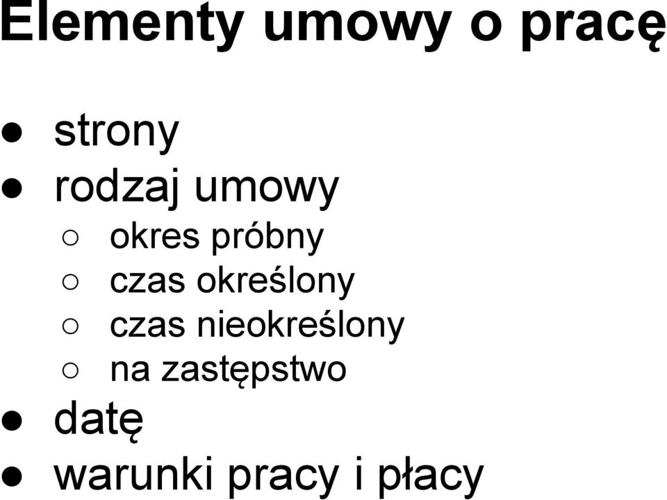 określony czas nieokreślony na