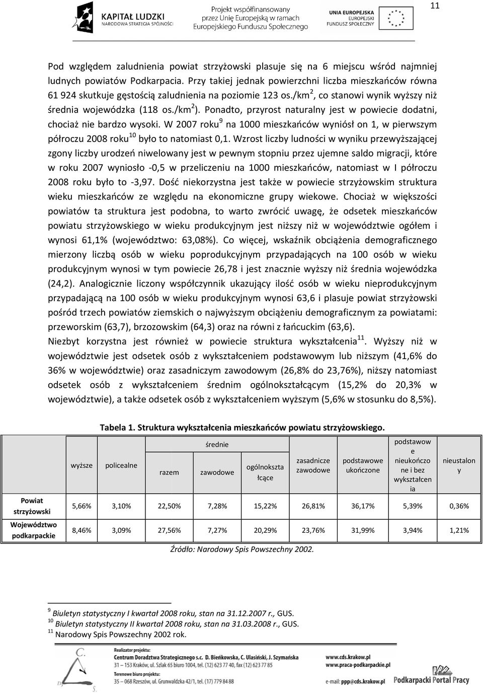 Ponadto, przyrost naturalny jest w powiecie dodatni, chociaż nie bardzo wysoki. W 2007 roku 9 na 1000 mieszkańców wyniósł on 1, w pierwszym półroczu 2008 roku 10 było to natomiast 0,1.