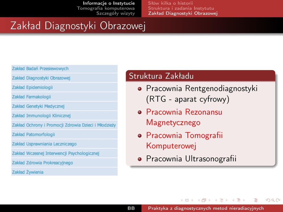 Pracownia Rentgenodiagnostyki (RTG - aparat cyfrowy) Pracownia