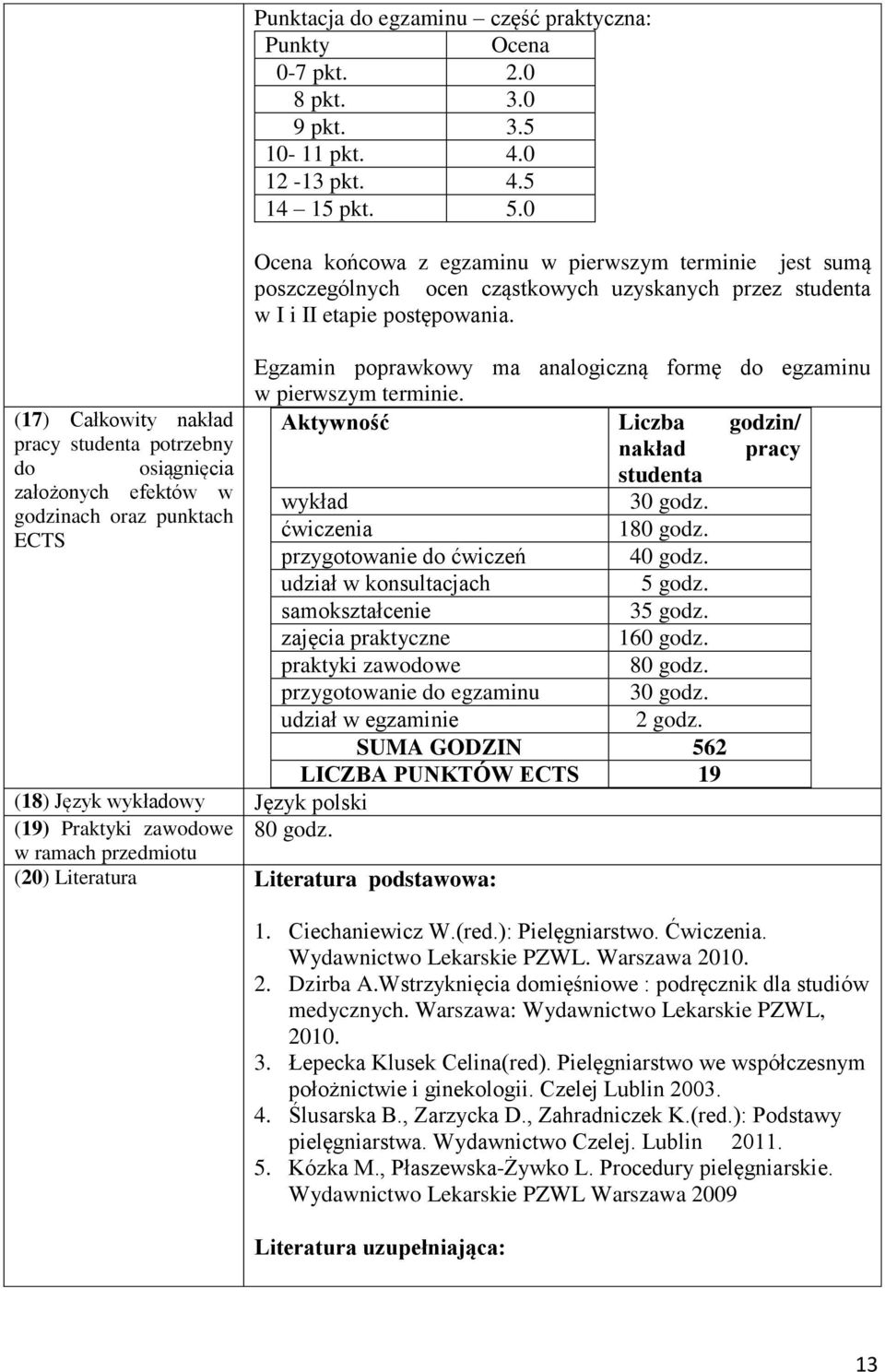 Egzamin poprawkowy ma analogiczną formę do egzaminu w pierwszym terminie.